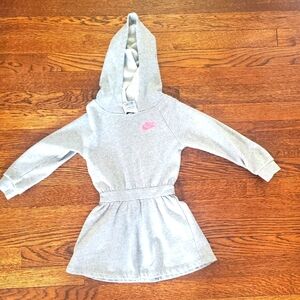 Kids Gray Nike Hoodie Dress